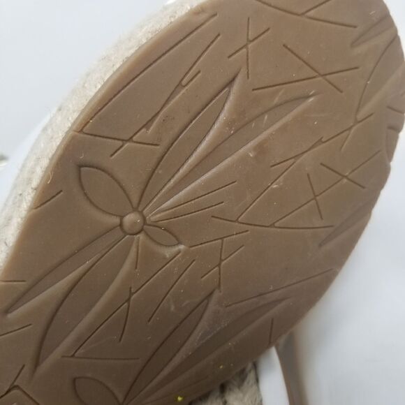 ESPRIT WHITE WEDGE SANDALS SIZE 6.5. PU LEATHER. - Picture 14 of 15